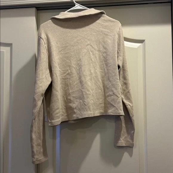 Madewell Ribbed Zip-Front Long Sleeve Tee - Picture 7 of 8